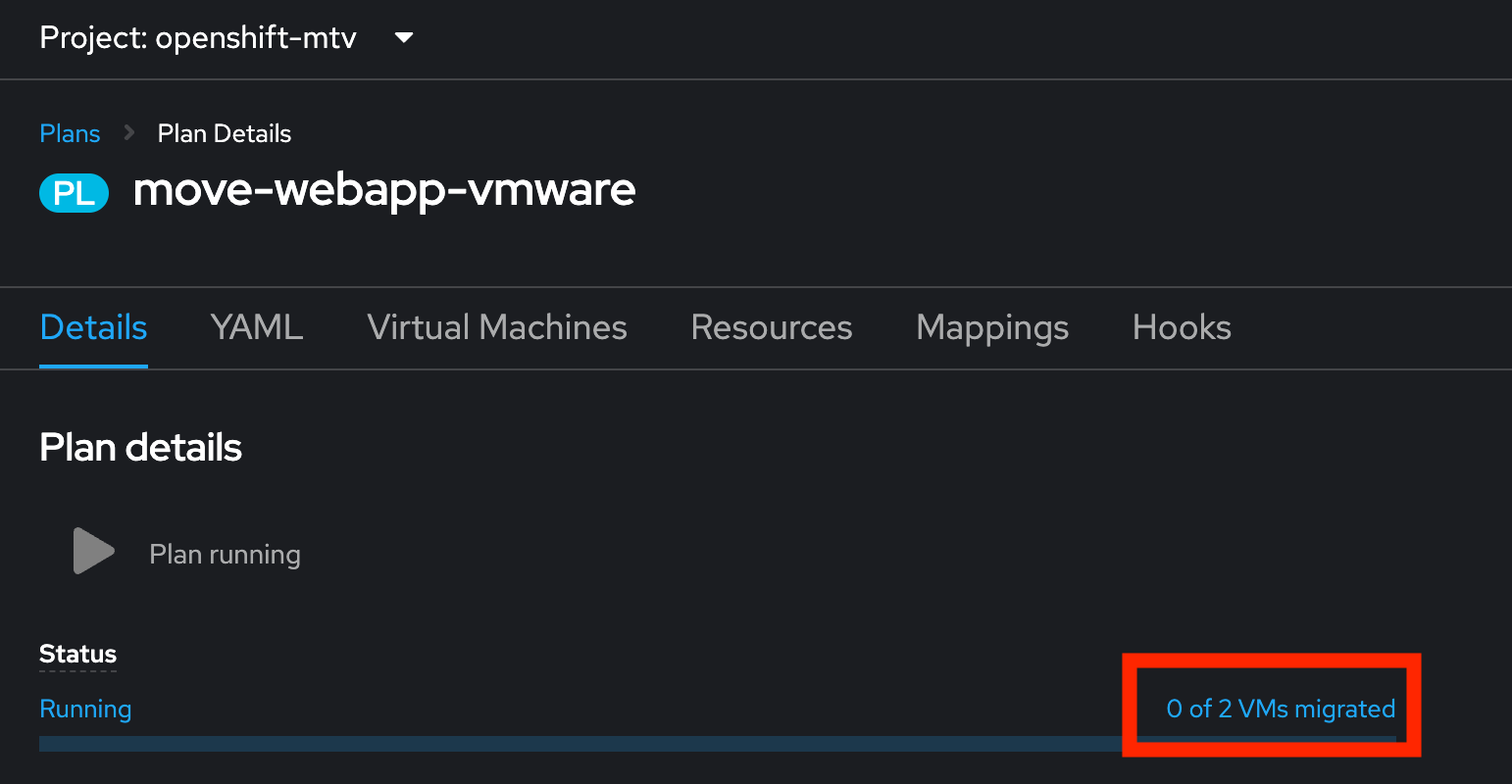 NN Migration Plan Running