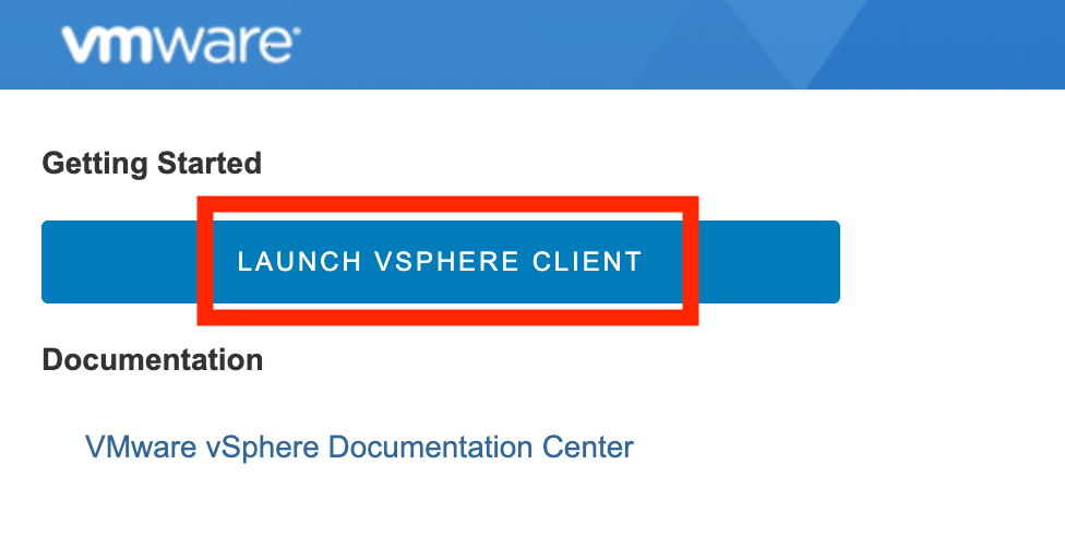 vsphere launch